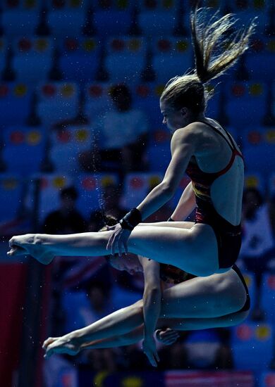 Чемпионат мира FINA 2019. Синхронные прыжки в воду. Женщины. Вышка 10 м