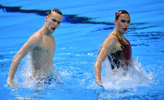 Чемпионат мира FINA 2019. Синхронное плавание. Смешанный дуэт. Техническая программа