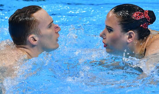 Чемпионат мира FINA 2019. Синхронное плавание. Смешанный дуэт. Техническая программа