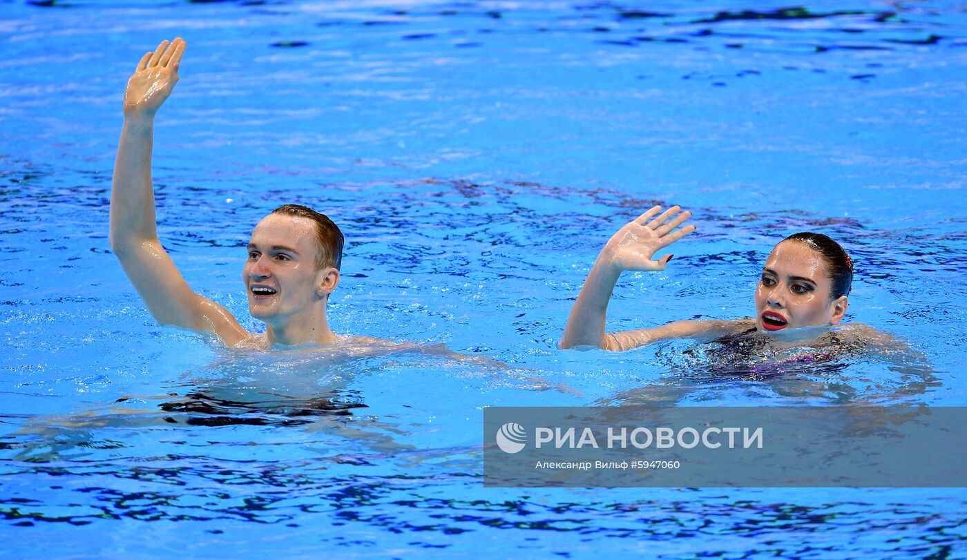 Чемпионат мира FINA 2019. Синхронное плавание. Смешанный дуэт. Техническая программа