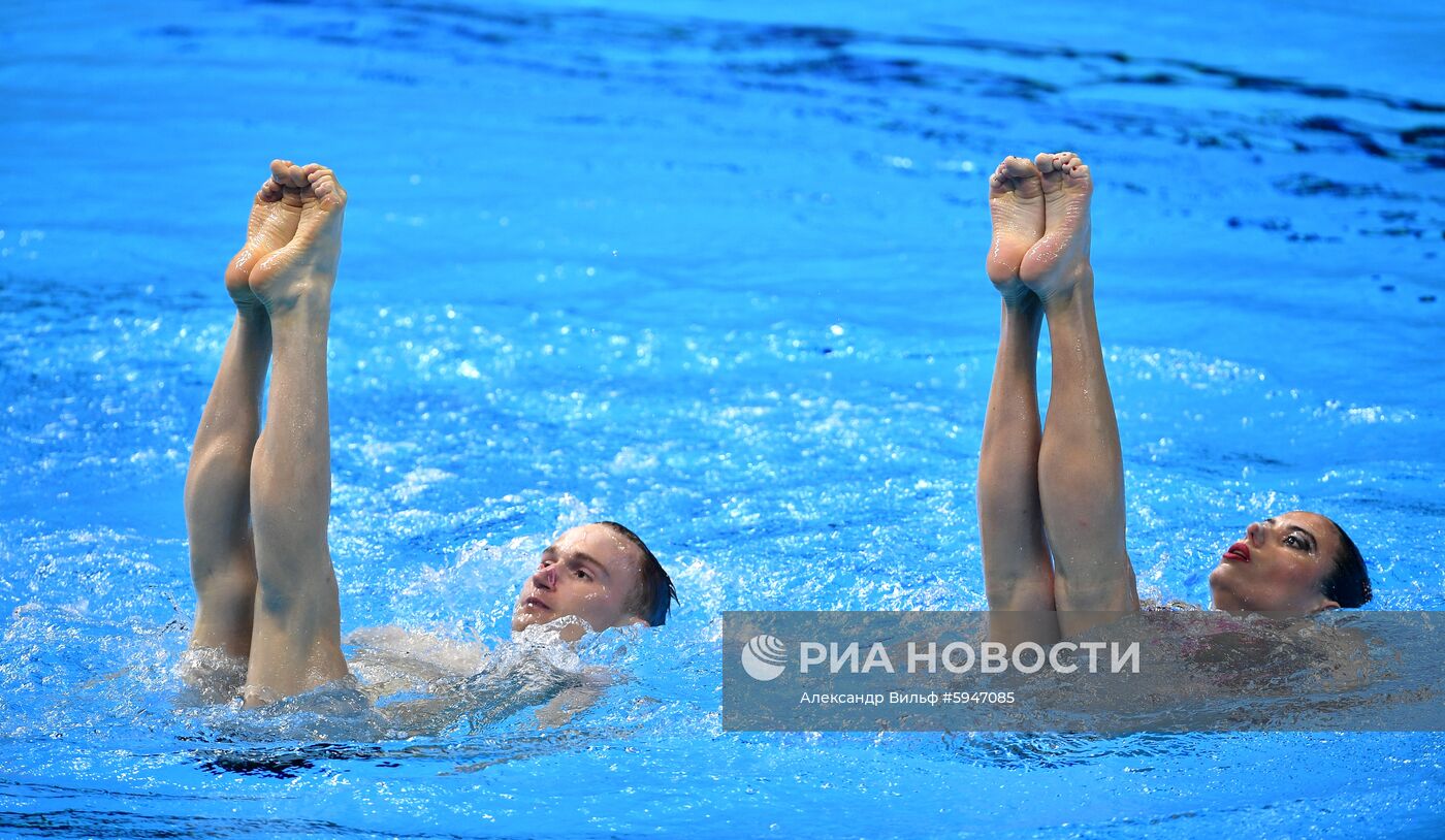 Чемпионат мира FINA 2019. Синхронное плавание. Смешанный дуэт. Техническая программа