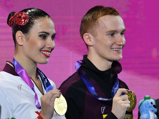 Чемпионат мира FINA 2019. Синхронное плавание. Смешанный дуэт. Техническая программа