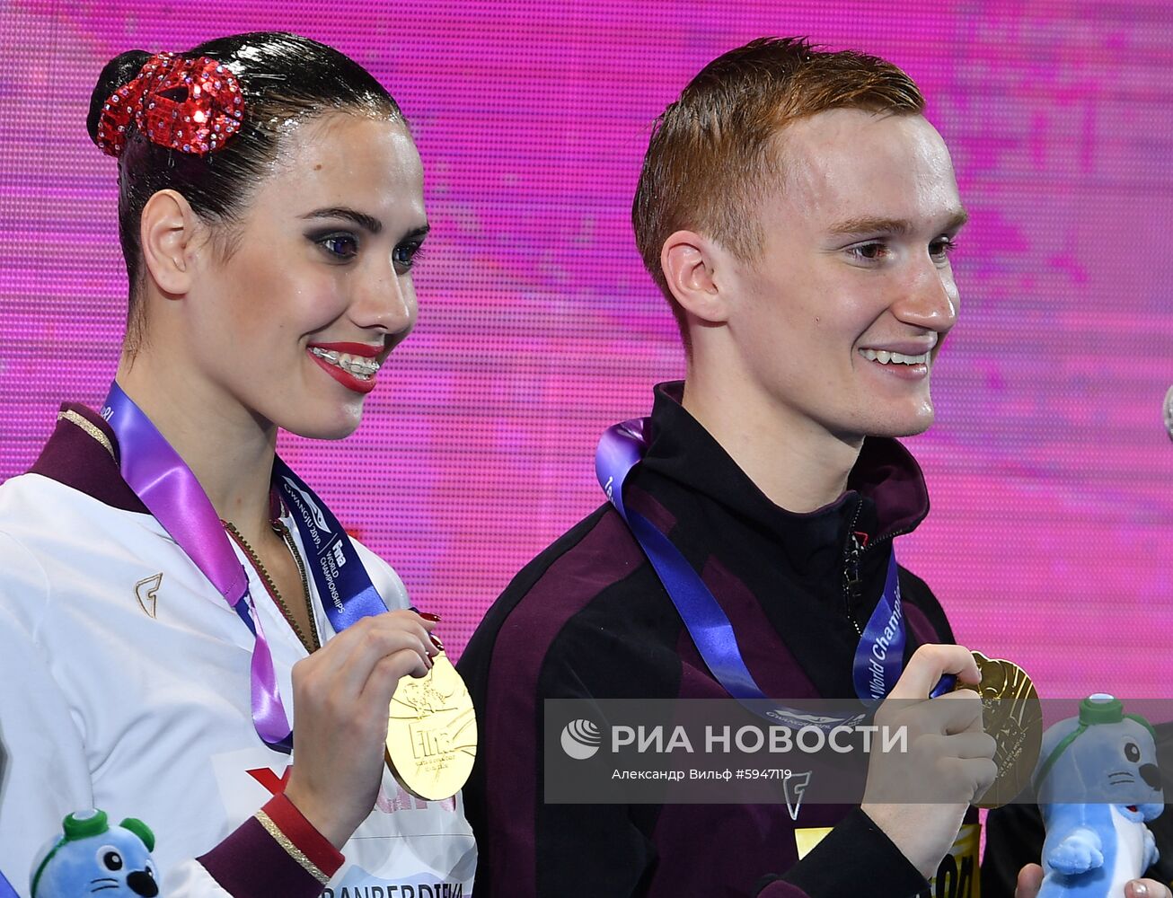 Чемпионат мира FINA 2019. Синхронное плавание. Смешанный дуэт. Техническая программа