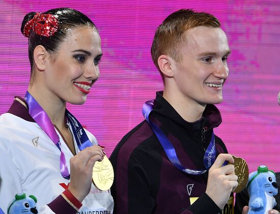 Чемпионат мира FINA 2019. Синхронное плавание. Смешанный дуэт. Техническая программа