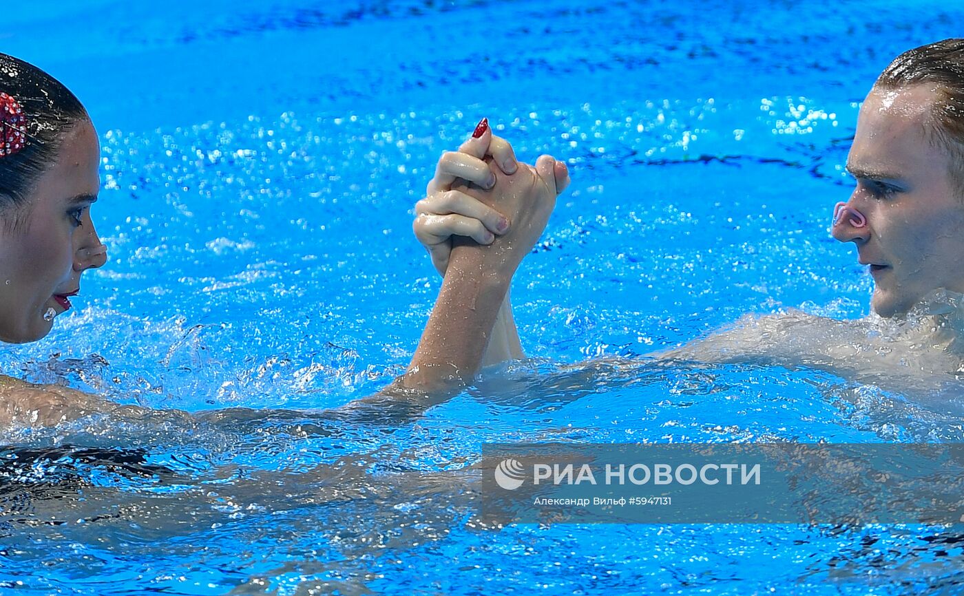 Чемпионат мира FINA 2019. Синхронное плавание. Смешанный дуэт. Техническая программа