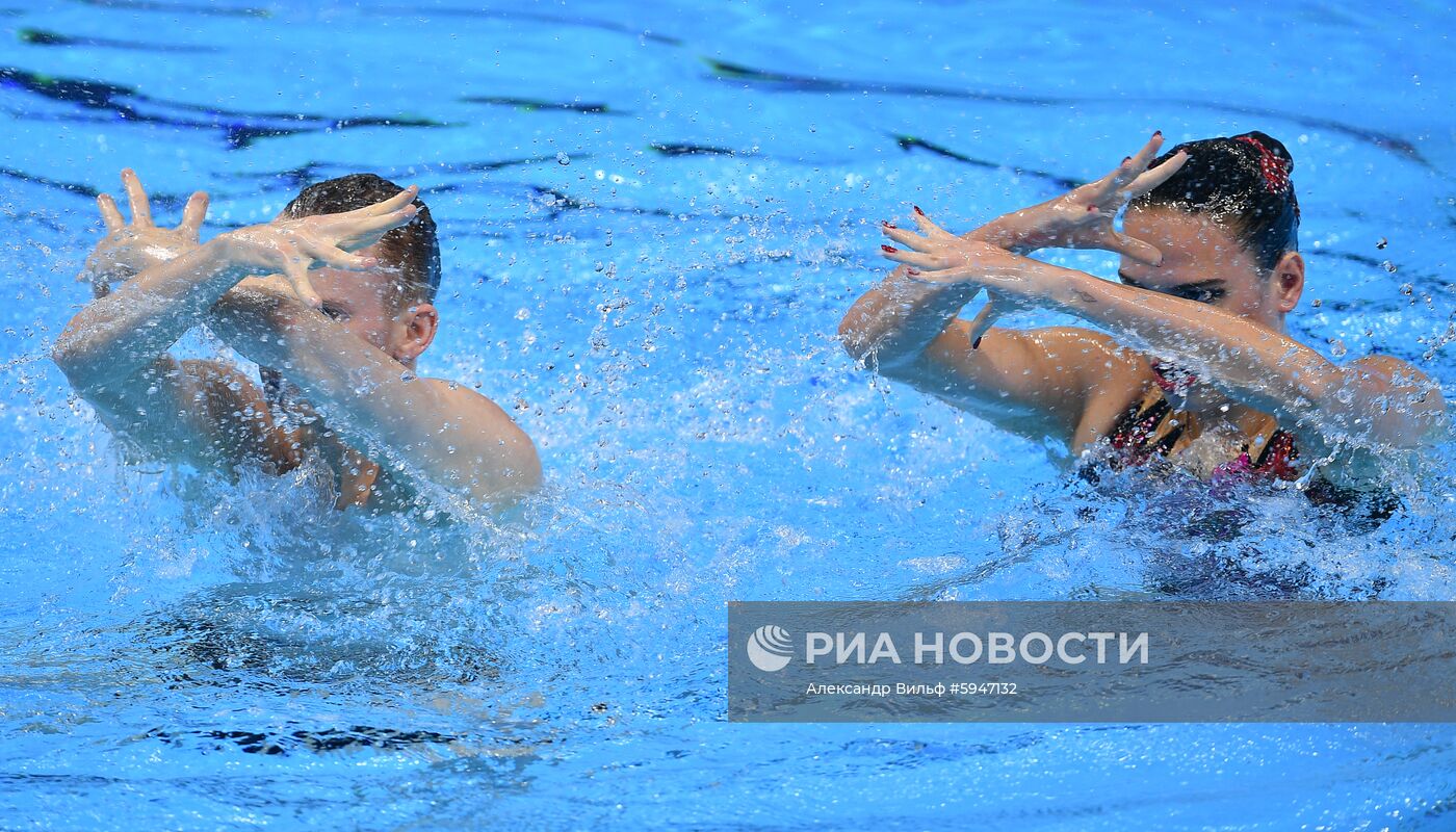 Чемпионат мира FINA 2019. Синхронное плавание. Смешанный дуэт. Техническая программа