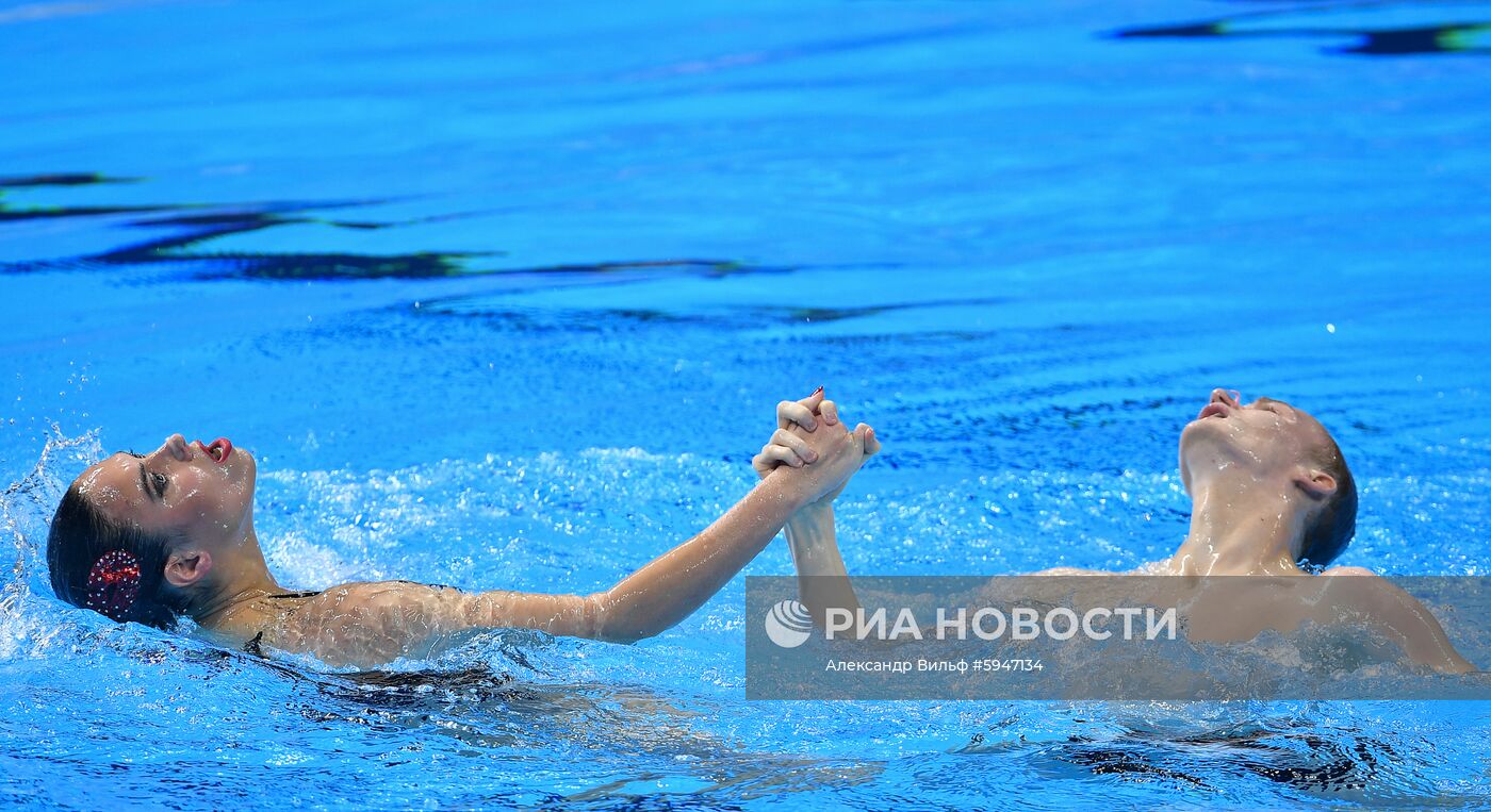 Чемпионат мира FINA 2019. Синхронное плавание. Смешанный дуэт. Техническая программа