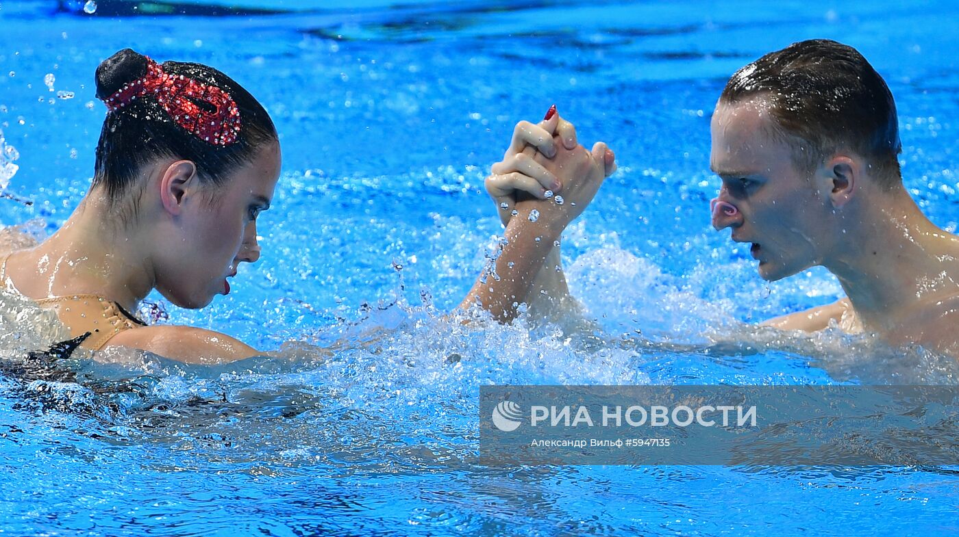 Чемпионат мира FINA 2019. Синхронное плавание. Смешанный дуэт. Техническая программа