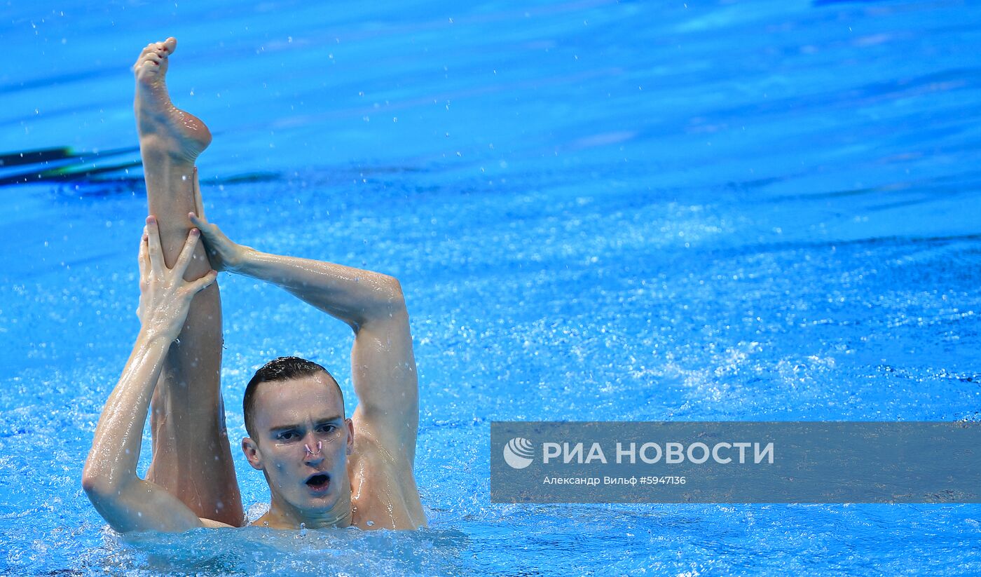 Чемпионат мира FINA 2019. Синхронное плавание. Смешанный дуэт. Техническая программа