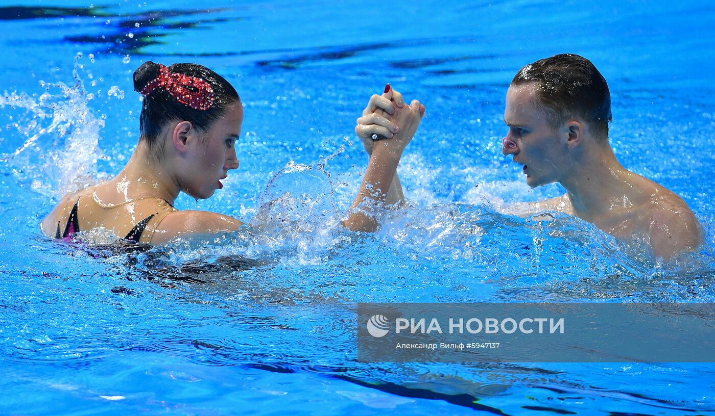 Чемпионат мира FINA 2019. Синхронное плавание. Смешанный дуэт. Техническая программа