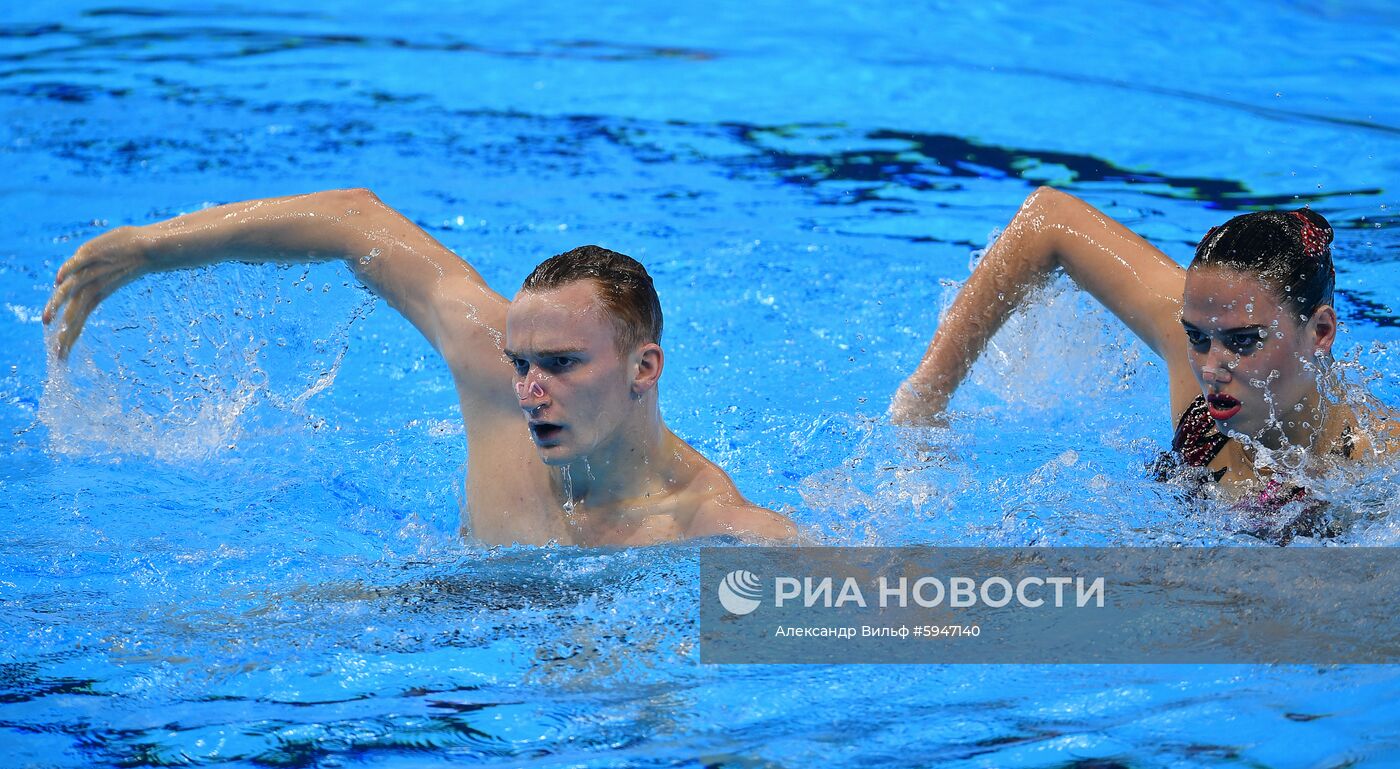 Чемпионат мира FINA 2019. Синхронное плавание. Смешанный дуэт. Техническая программа