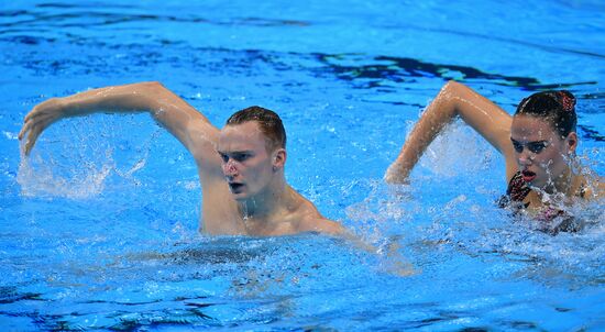 Чемпионат мира FINA 2019. Синхронное плавание. Смешанный дуэт. Техническая программа