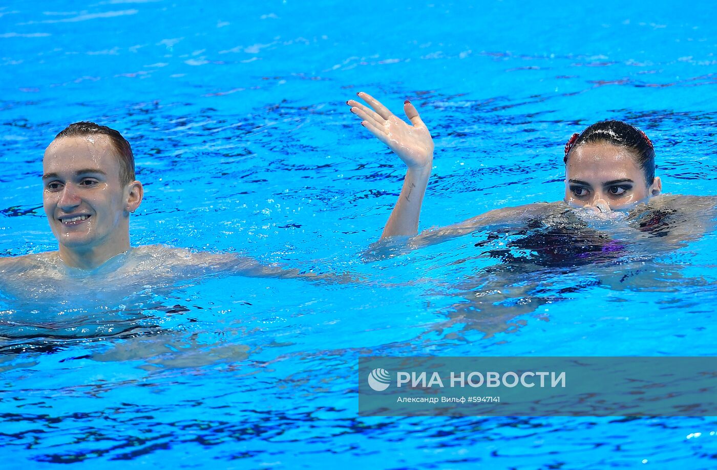 Чемпионат мира FINA 2019. Синхронное плавание. Смешанный дуэт. Техническая программа