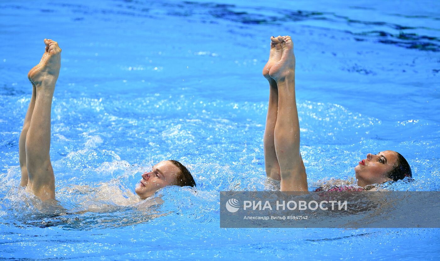 Чемпионат мира FINA 2019. Синхронное плавание. Смешанный дуэт. Техническая программа