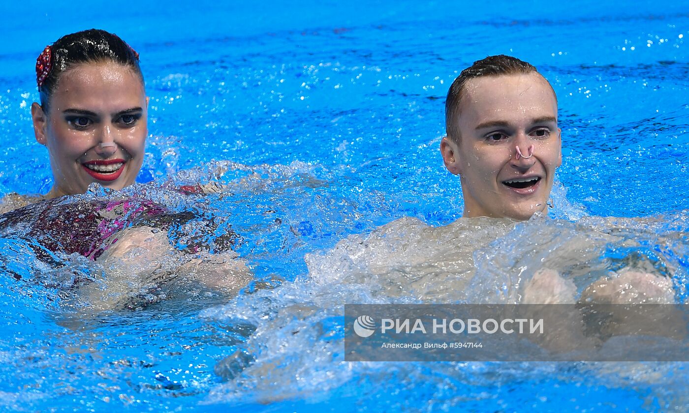 Чемпионат мира FINA 2019. Синхронное плавание. Смешанный дуэт. Техническая программа