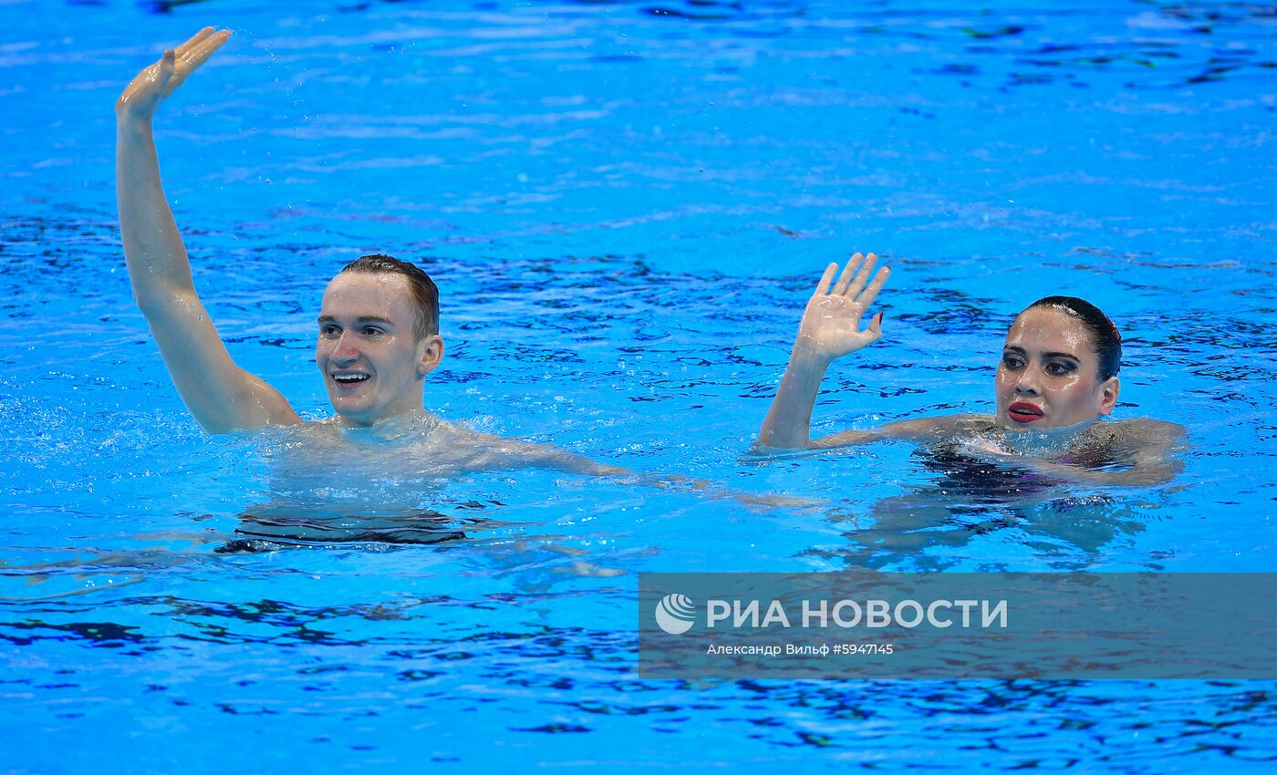 Чемпионат мира FINA 2019. Синхронное плавание. Смешанный дуэт. Техническая программа