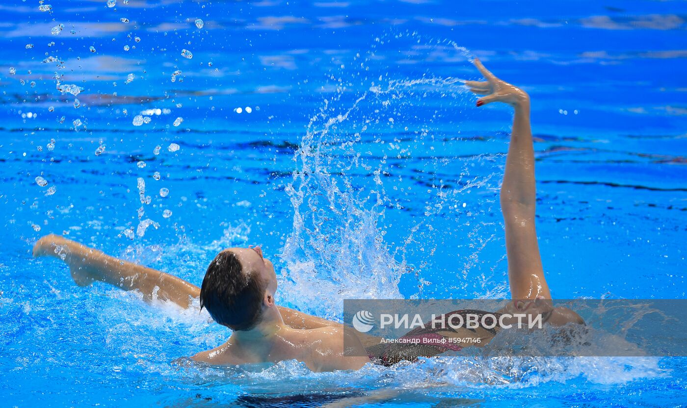 Чемпионат мира FINA 2019. Синхронное плавание. Смешанный дуэт. Техническая программа