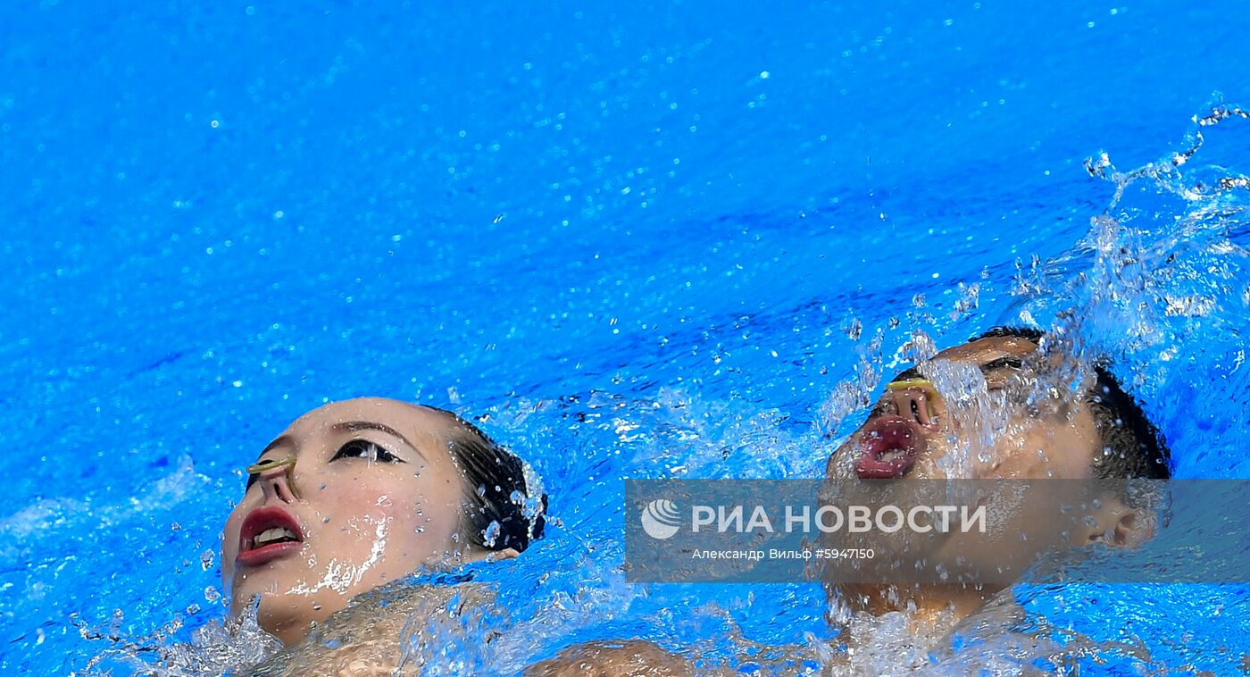 Чемпионат мира FINA 2019. Синхронное плавание. Смешанный дуэт. Техническая программа