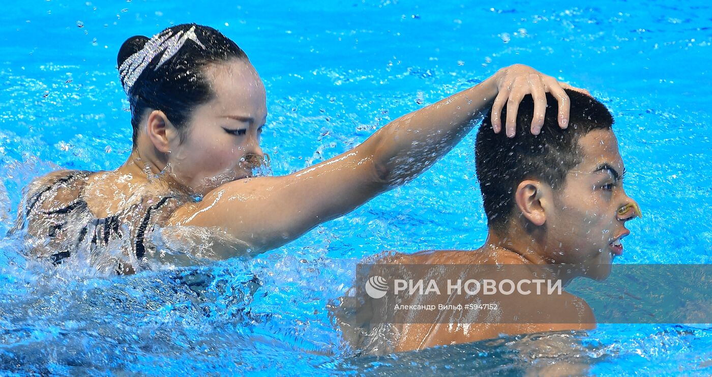 Чемпионат мира FINA 2019. Синхронное плавание. Смешанный дуэт. Техническая программа