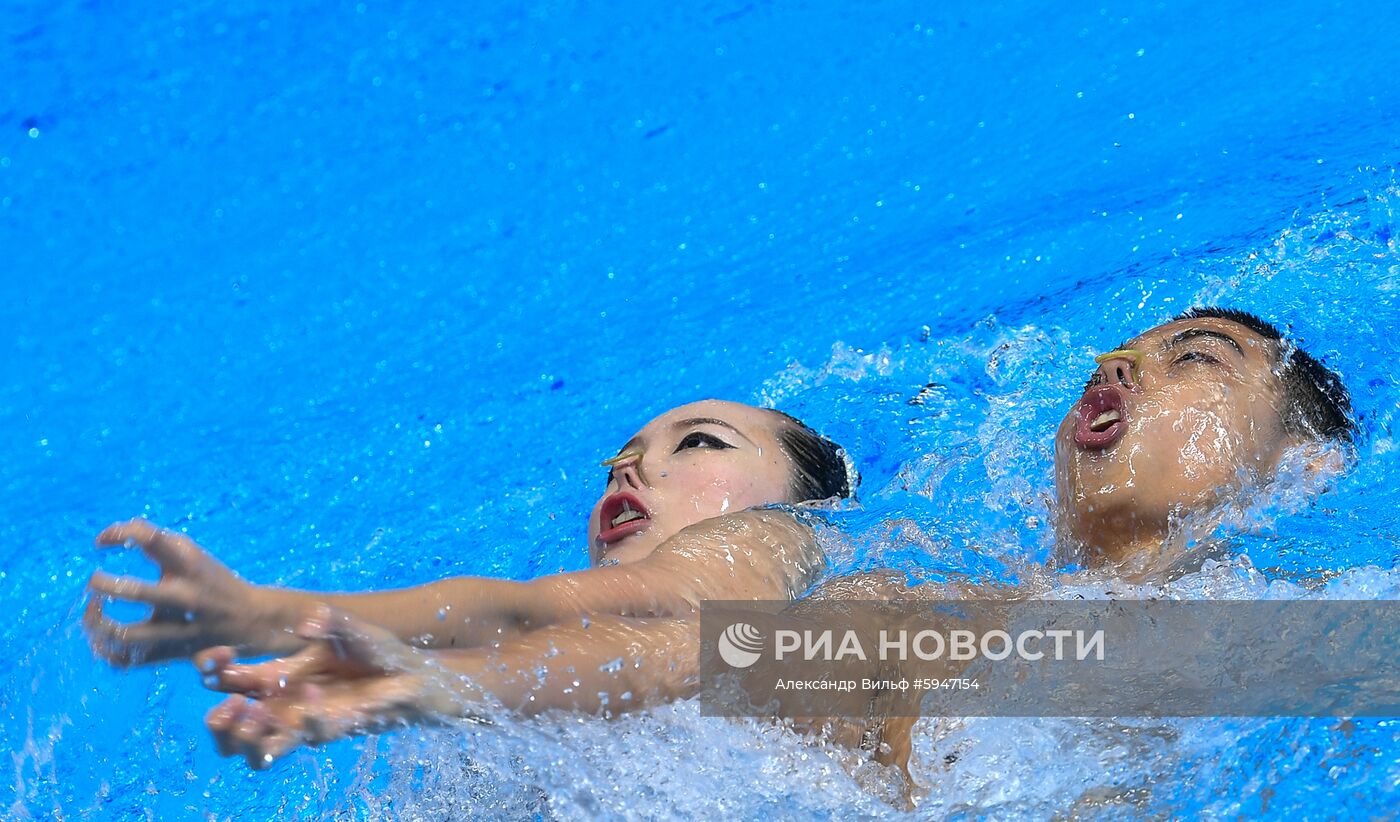 Чемпионат мира FINA 2019. Синхронное плавание. Смешанный дуэт. Техническая программа