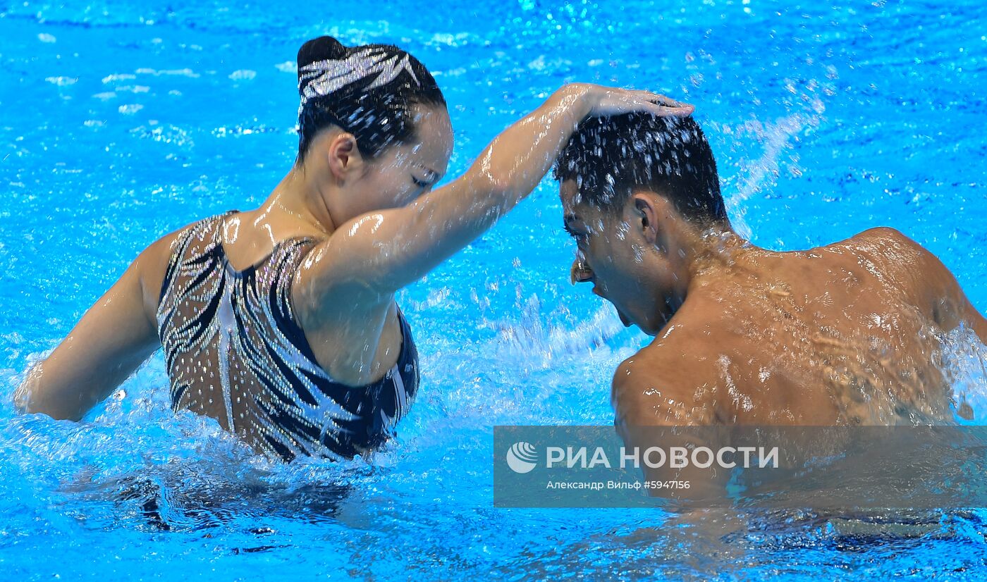 Чемпионат мира FINA 2019. Синхронное плавание. Смешанный дуэт. Техническая программа