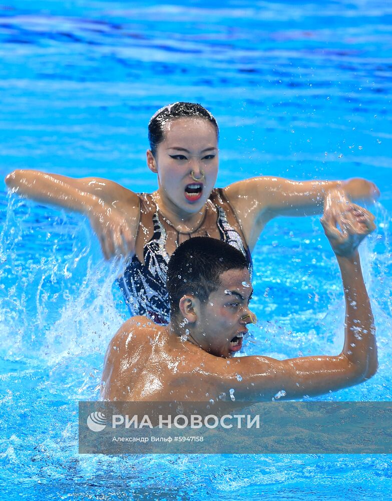 Чемпионат мира FINA 2019. Синхронное плавание. Смешанный дуэт. Техническая программа