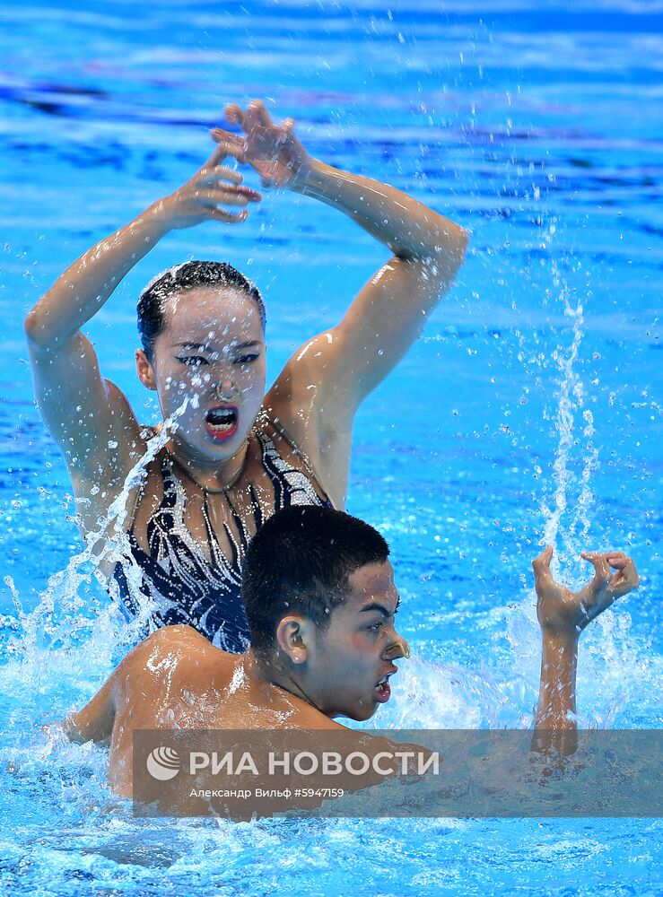 Чемпионат мира FINA 2019. Синхронное плавание. Смешанный дуэт. Техническая программа