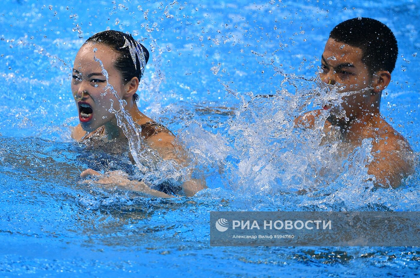 Чемпионат мира FINA 2019. Синхронное плавание. Смешанный дуэт. Техническая программа