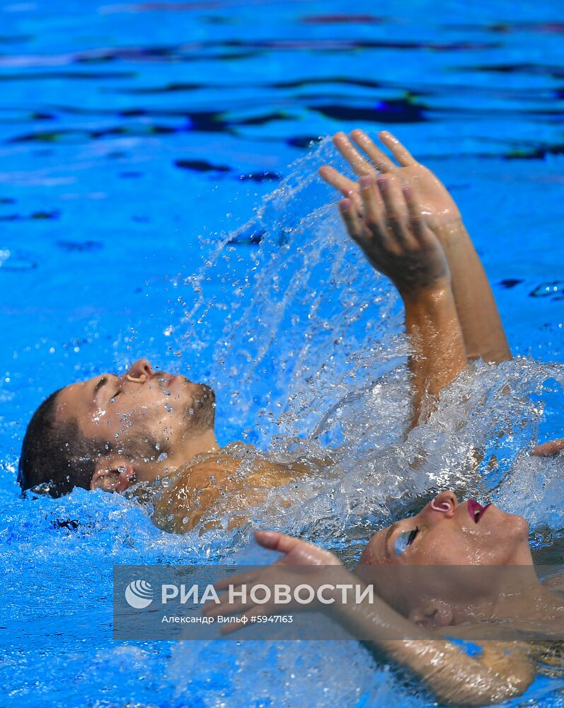 Чемпионат мира FINA 2019. Синхронное плавание. Смешанный дуэт. Техническая программа