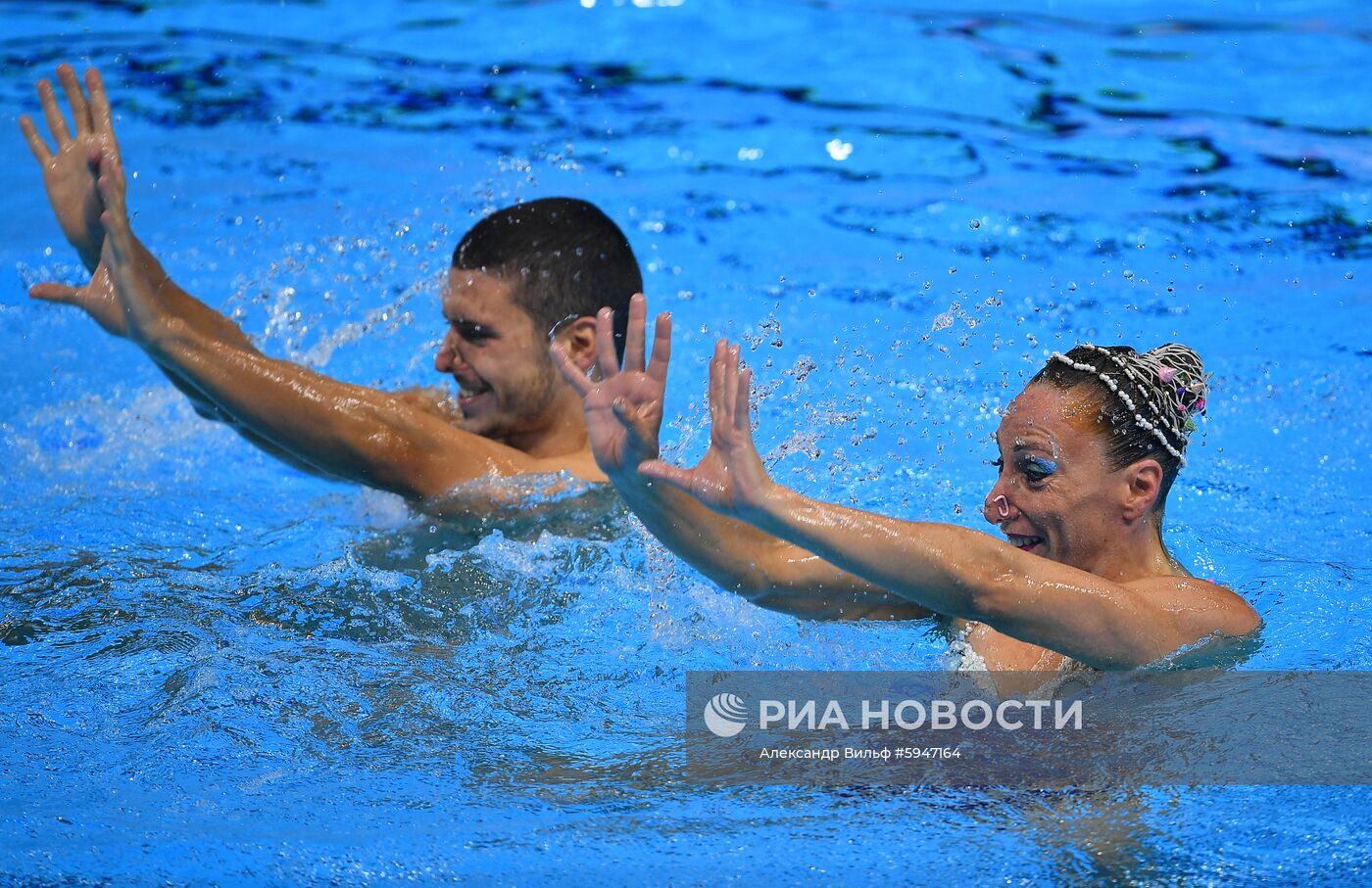 Чемпионат мира FINA 2019. Синхронное плавание. Смешанный дуэт. Техническая программа