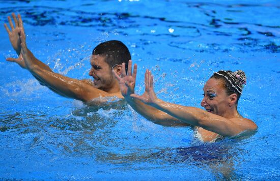 Чемпионат мира FINA 2019. Синхронное плавание. Смешанный дуэт. Техническая программа