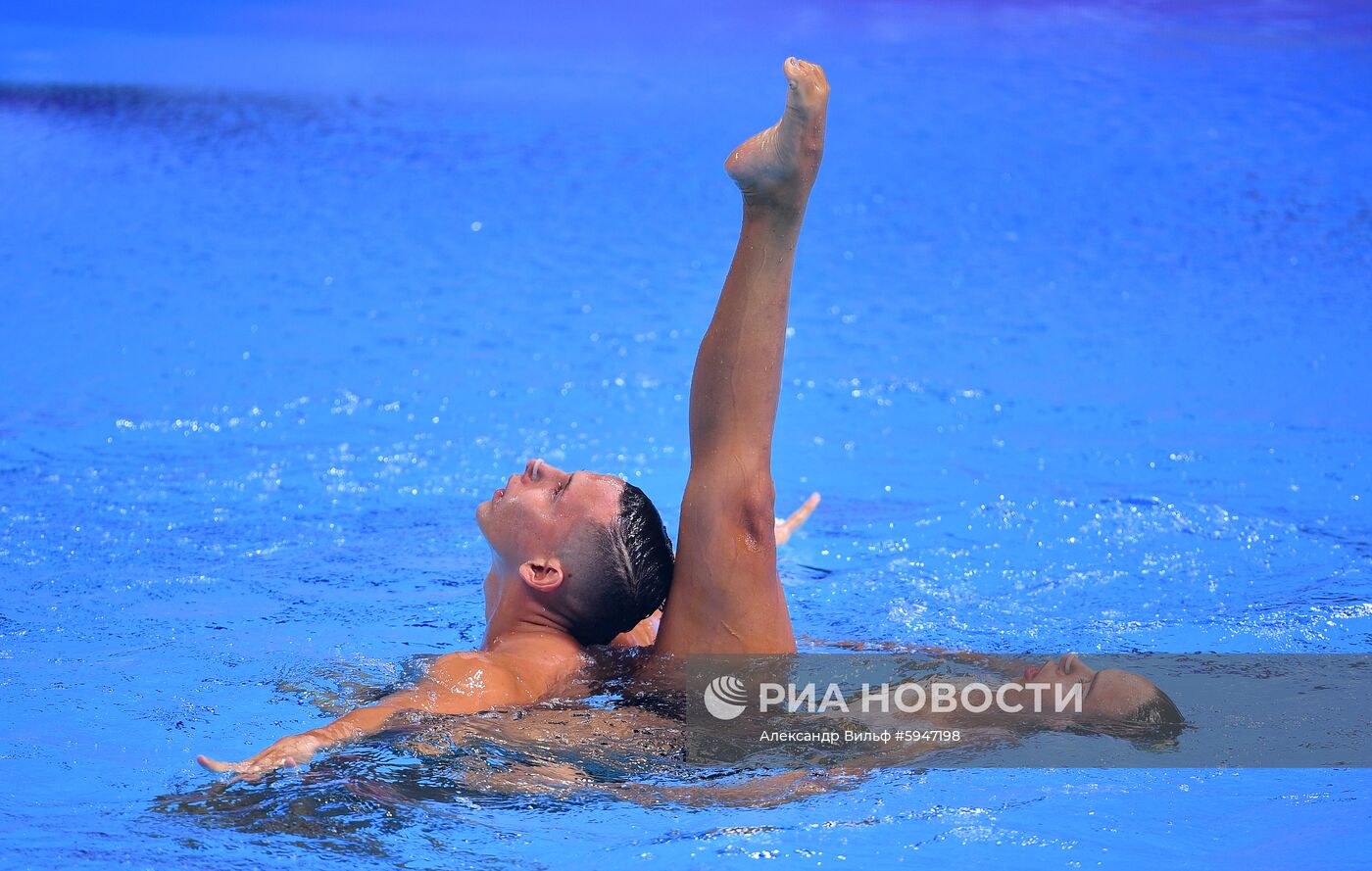 Чемпионат мира FINA 2019. Синхронное плавание. Смешанный дуэт. Техническая программа