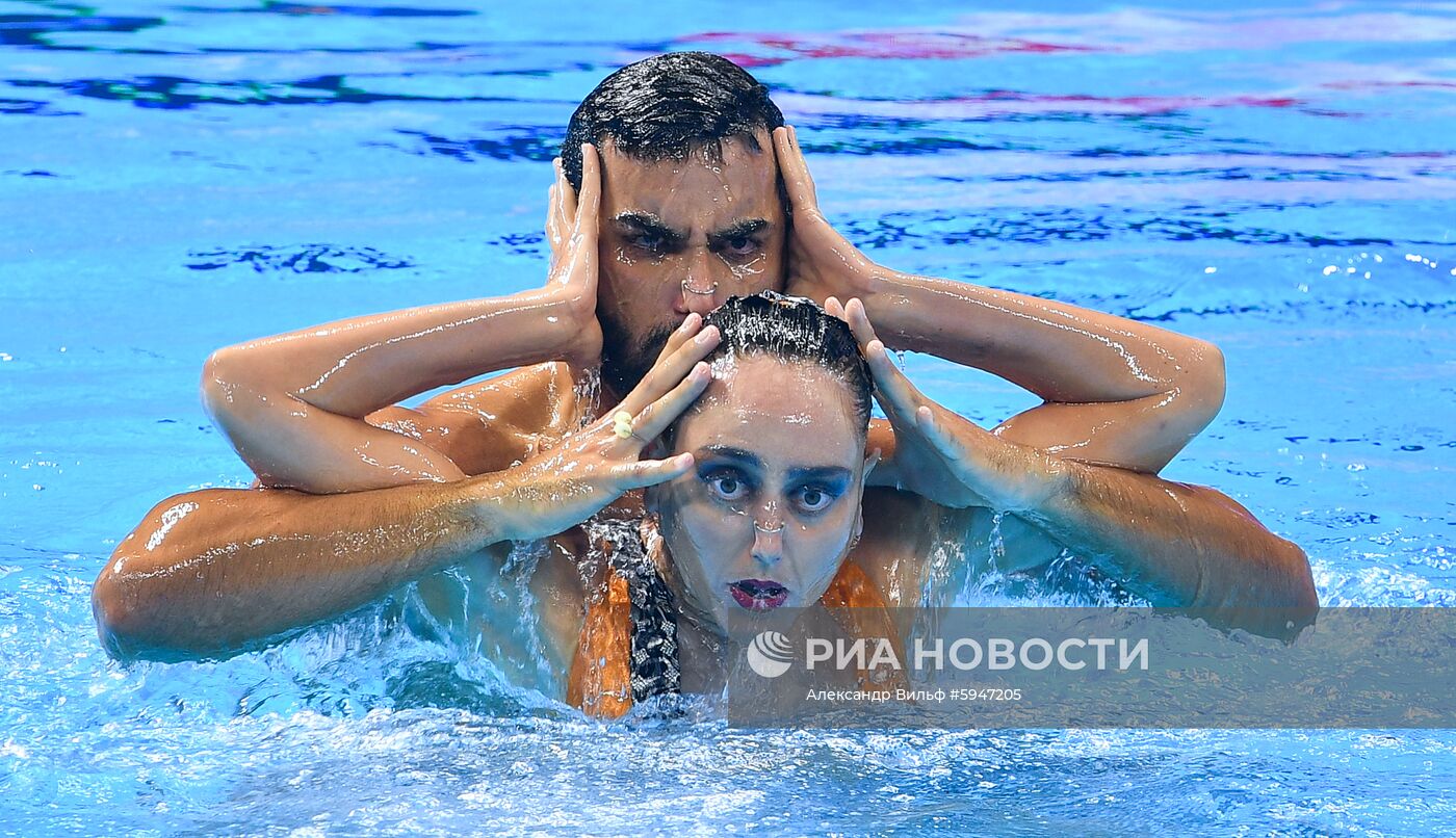 Чемпионат мира FINA 2019. Синхронное плавание. Смешанный дуэт. Техническая программа