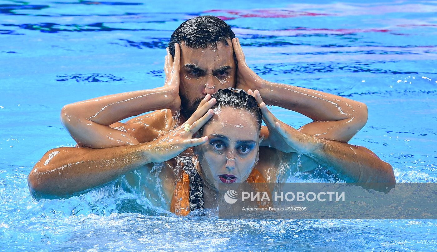 Чемпионат мира FINA 2019. Синхронное плавание. Смешанный дуэт. Техническая программа