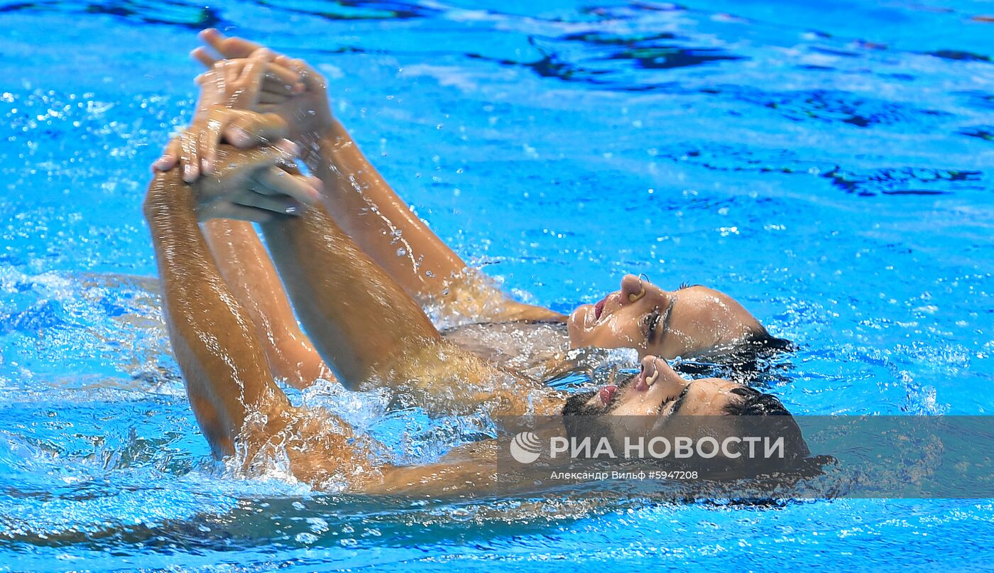 Чемпионат мира FINA 2019. Синхронное плавание. Смешанный дуэт. Техническая программа