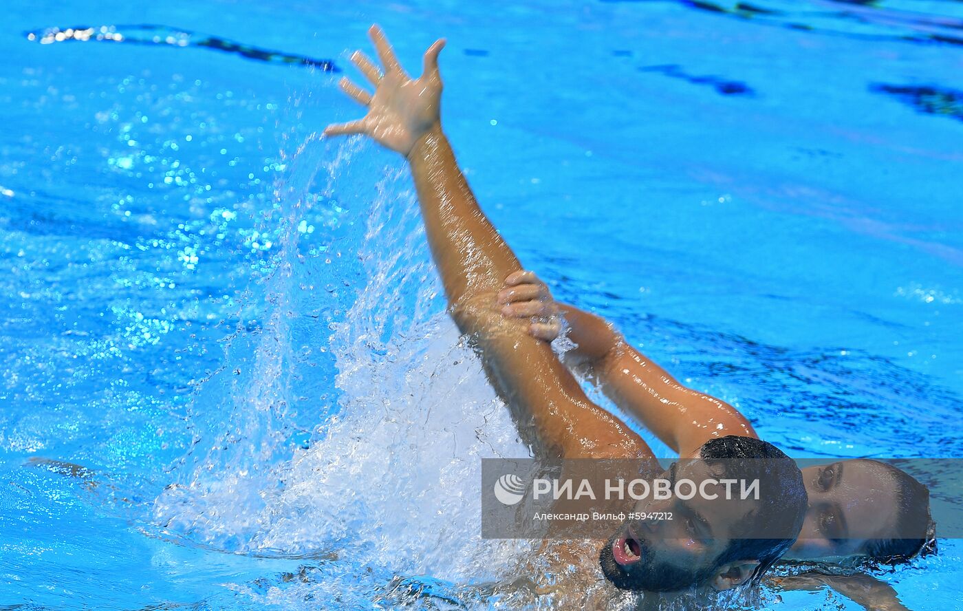 Чемпионат мира FINA 2019. Синхронное плавание. Смешанный дуэт. Техническая программа