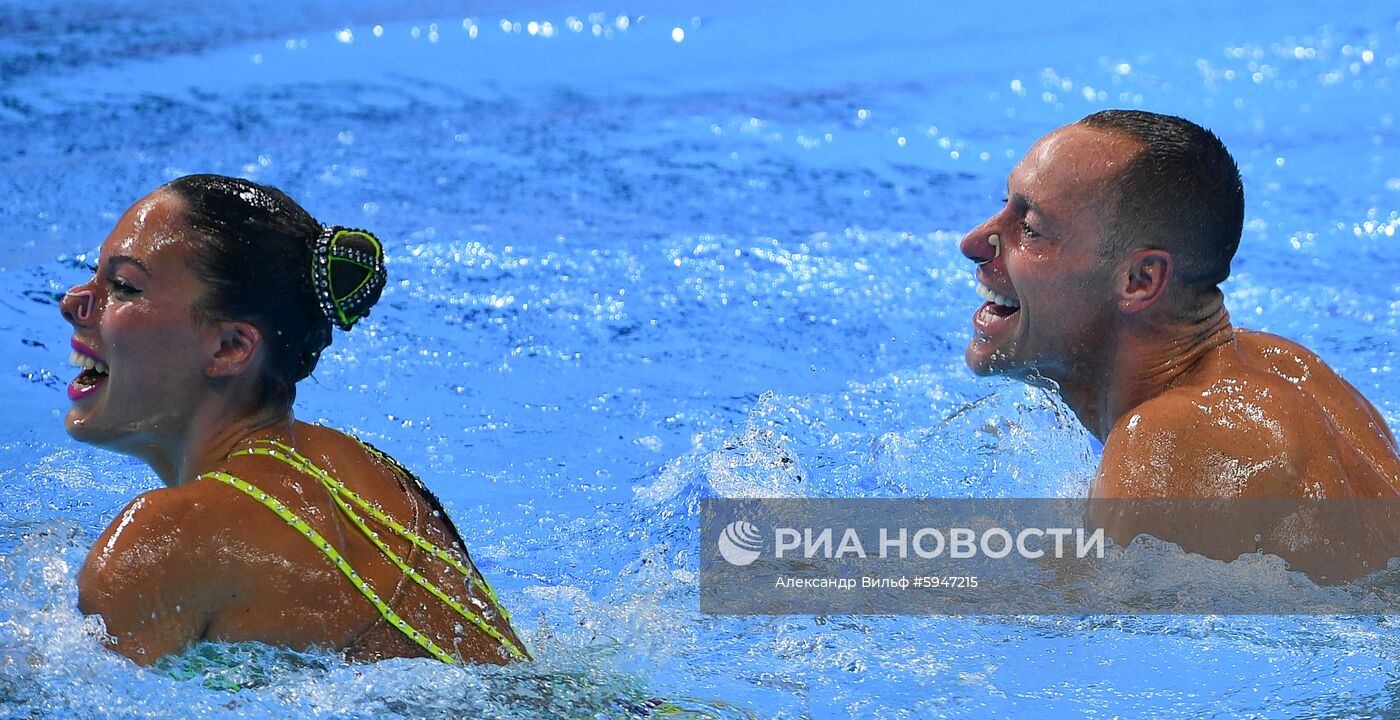 Чемпионат мира FINA 2019. Синхронное плавание. Смешанный дуэт. Техническая программа