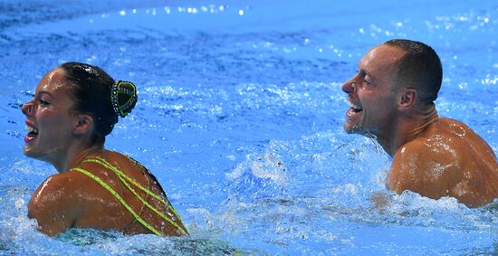 Чемпионат мира FINA 2019. Синхронное плавание. Смешанный дуэт. Техническая программа