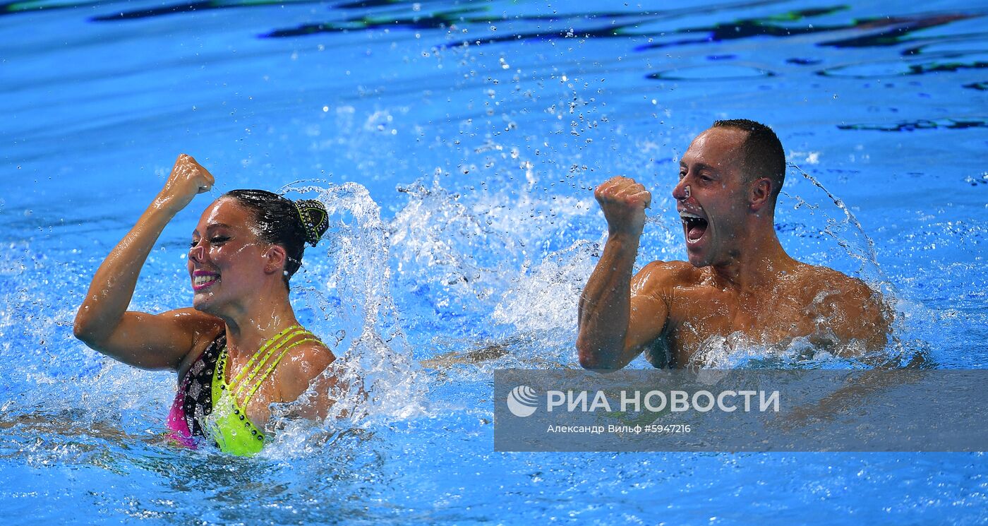 Чемпионат мира FINA 2019. Синхронное плавание. Смешанный дуэт. Техническая программа