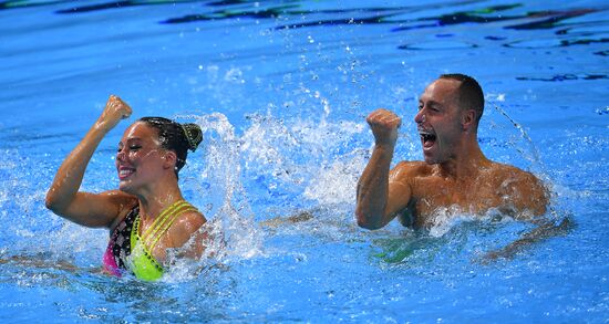 Чемпионат мира FINA 2019. Синхронное плавание. Смешанный дуэт. Техническая программа