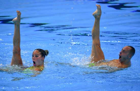 Чемпионат мира FINA 2019. Синхронное плавание. Смешанный дуэт. Техническая программа