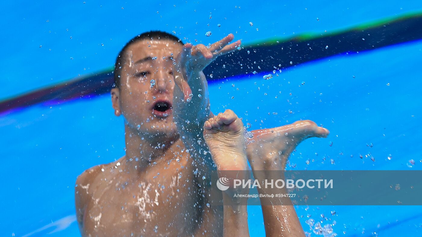 Чемпионат мира FINA 2019. Синхронное плавание. Смешанный дуэт. Техническая программа
