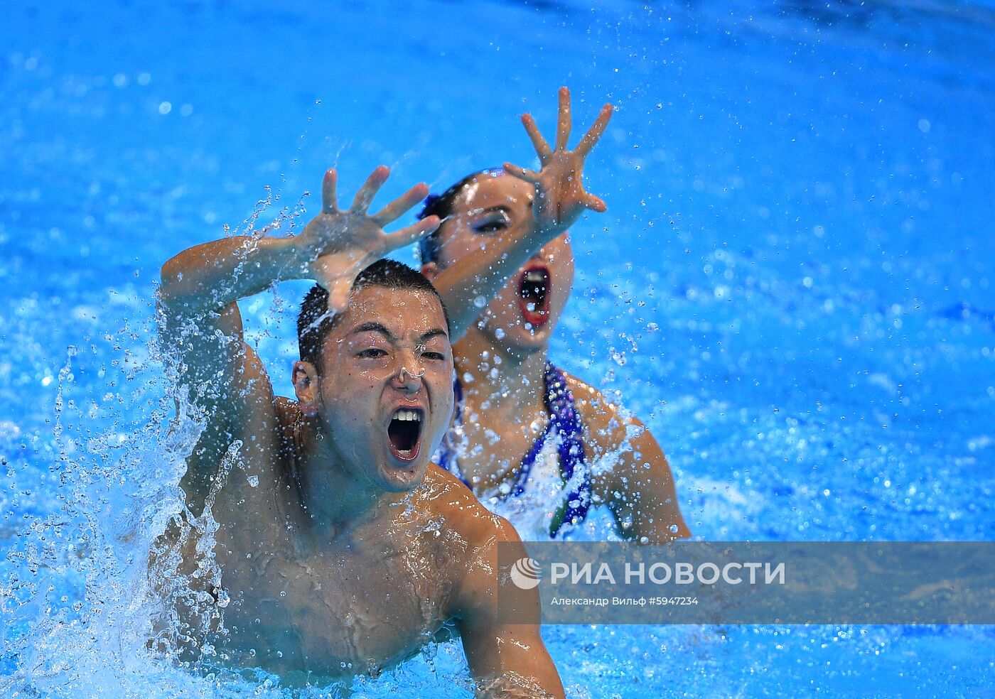 Чемпионат мира FINA 2019. Синхронное плавание. Смешанный дуэт. Техническая программа