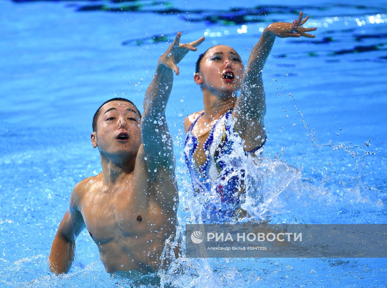 Чемпионат мира FINA 2019. Синхронное плавание. Смешанный дуэт. Техническая программа