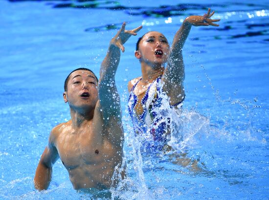 Чемпионат мира FINA 2019. Синхронное плавание. Смешанный дуэт. Техническая программа