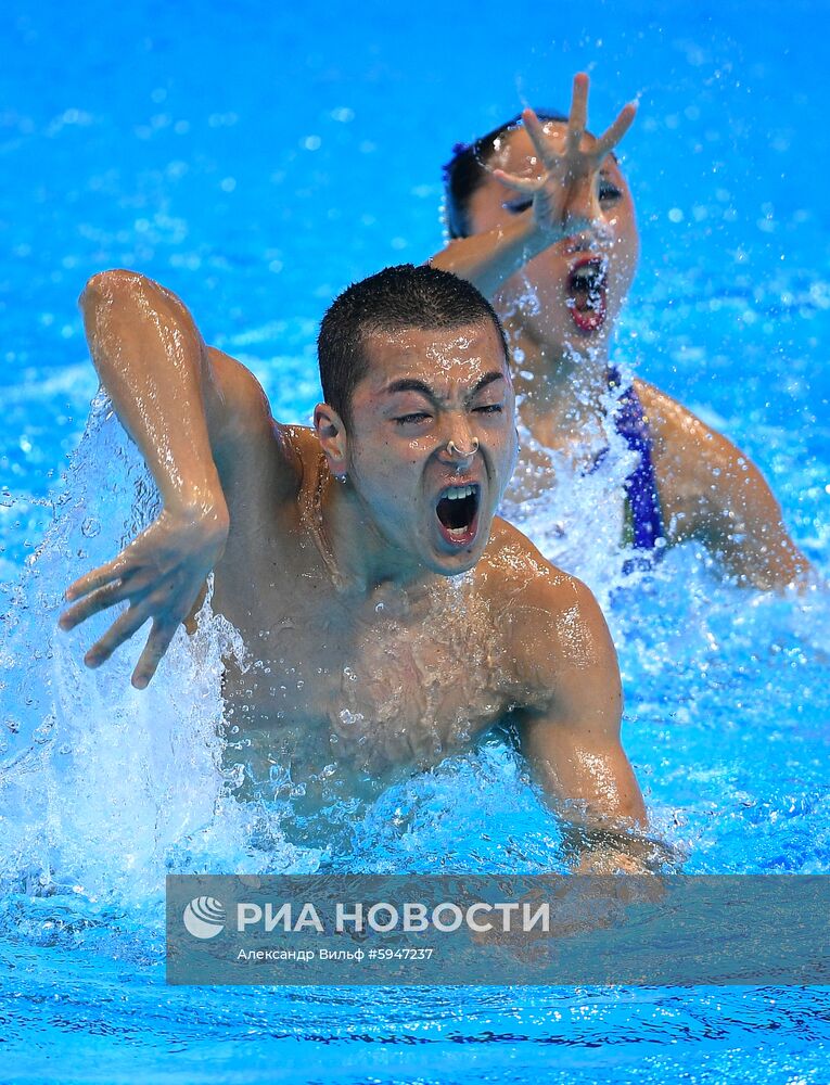 Чемпионат мира FINA 2019. Синхронное плавание. Смешанный дуэт. Техническая программа