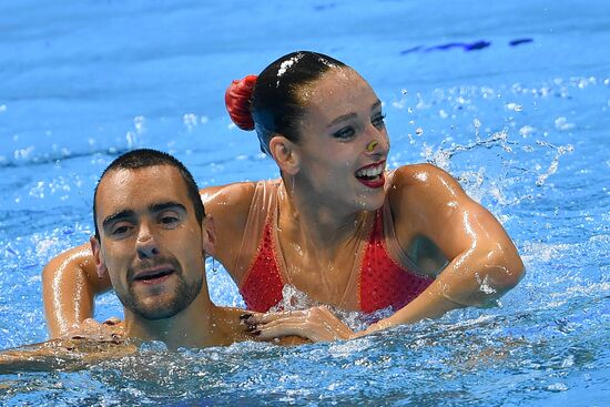 Чемпионат мира FINA 2019. Синхронное плавание. Смешанный дуэт. Техническая программа
