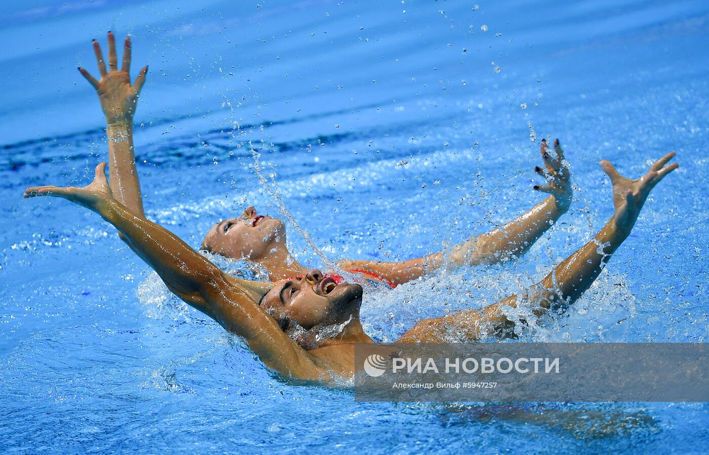 Чемпионат мира FINA 2019. Синхронное плавание. Смешанный дуэт. Техническая программа