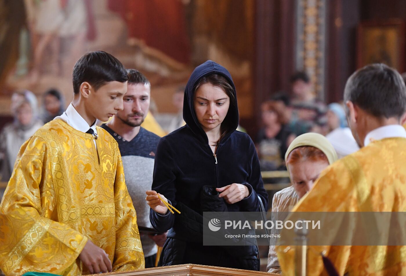 Поклонение мощам святых Петра и Февронии в Москве