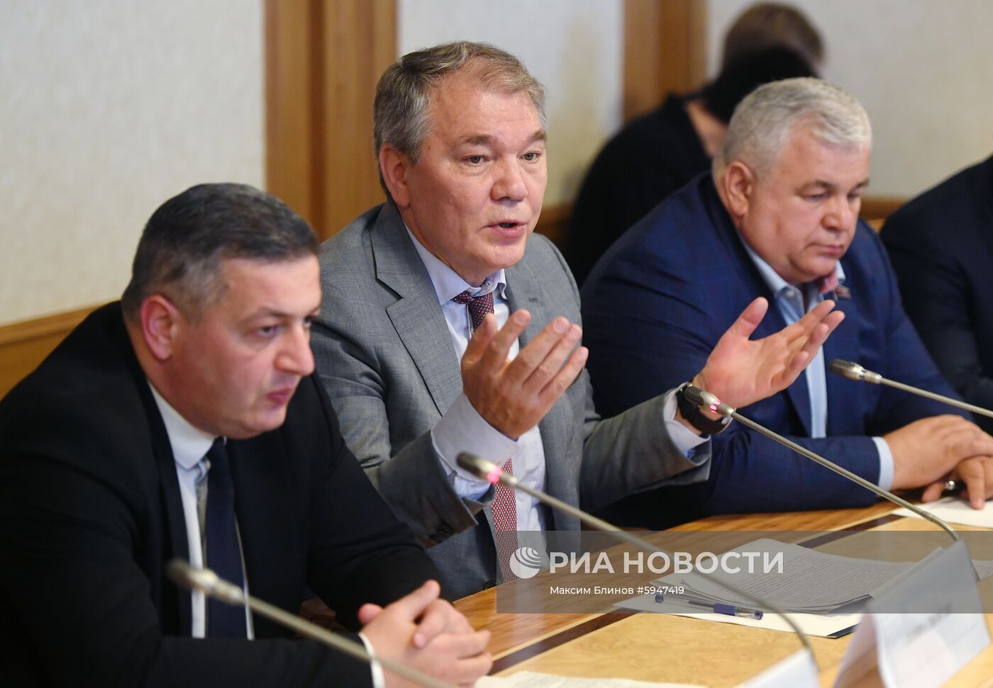 Встреча депутатов Госдумы РФ с делегацией из Грузии 